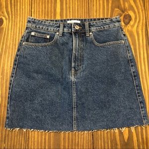 Zara TRF Denim Mini Skirt Size Medium